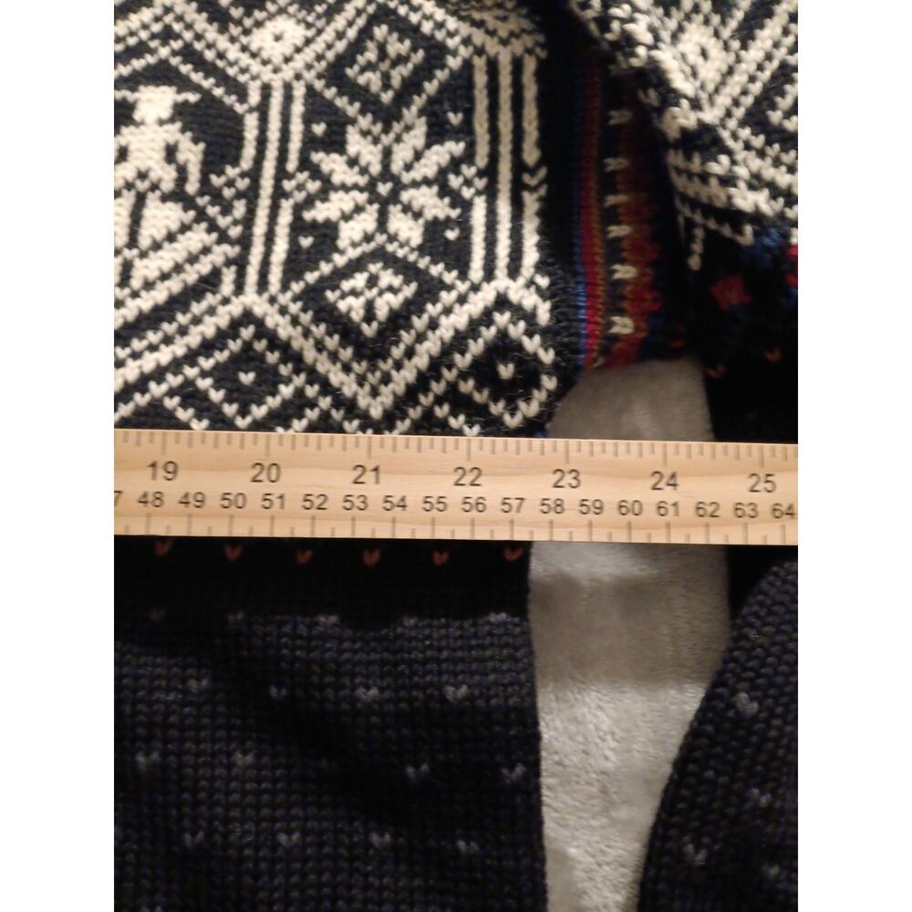 VTG Dale of Norway Norge 2000 Wool Quarter Zip Sweater Men's L Fair Isle Nordic - Picture 7 of 12